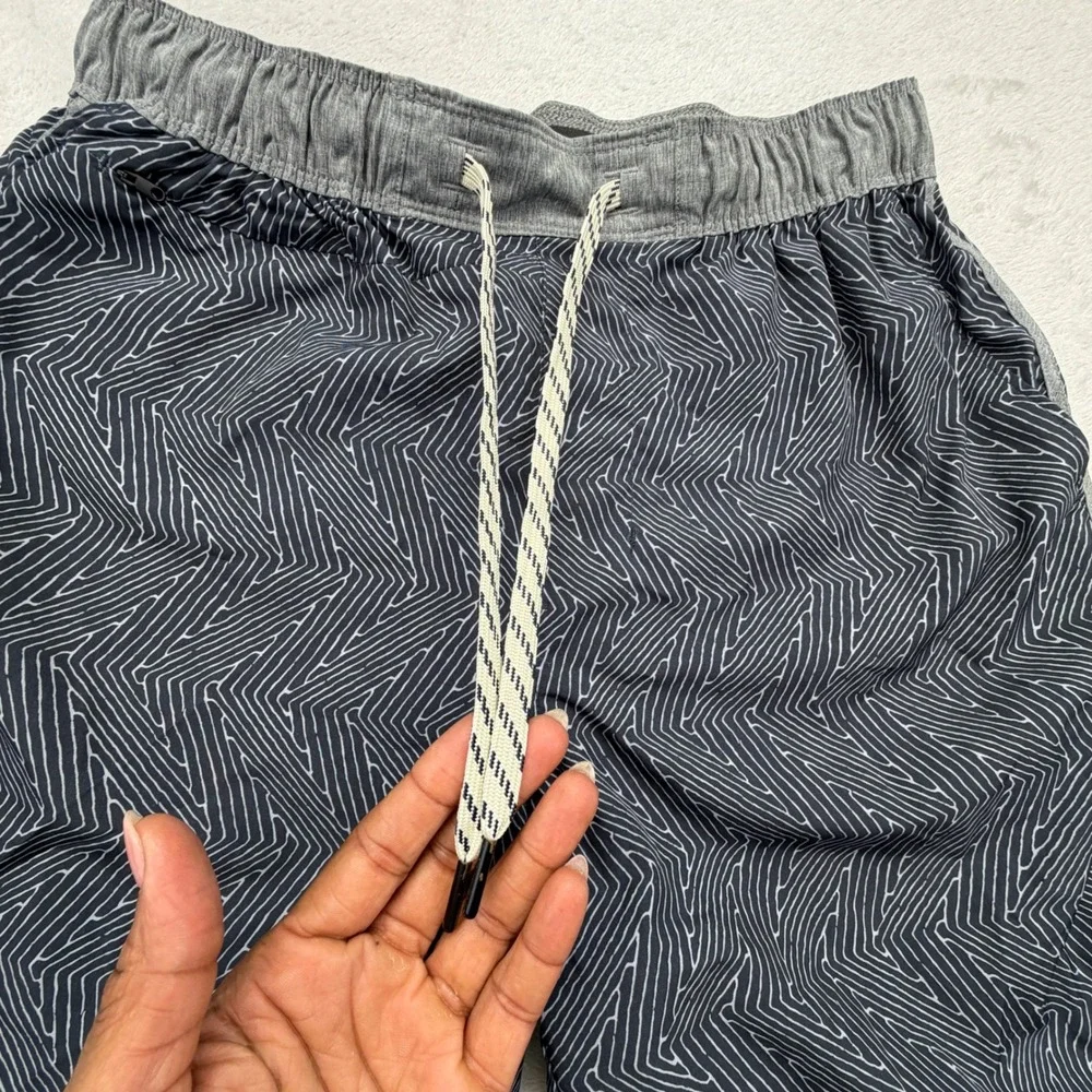 7Diamonds Board Shorts Mens S Geometric Hybrid Swim Trunks Pockets Drawstring